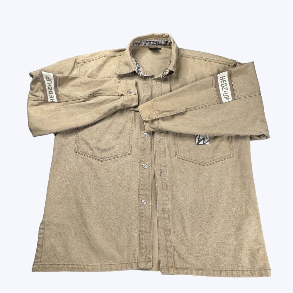 Hedz Up‎ Jacket Size Large Oversized Long Sleeve with pockets